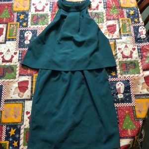 Hunter Green dress worn one size Small